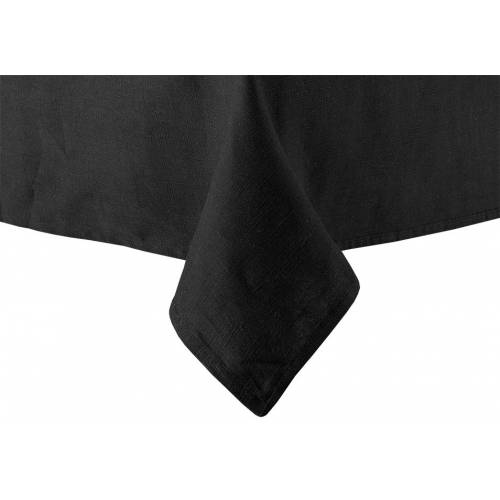 Linen Table Cloth, 180cm x 180cm Black